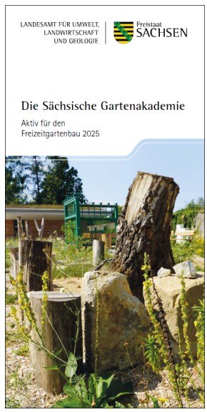 Deckblatt mit einem Ausschnitt des Insektengarten der Sächsichen Gartenakademie